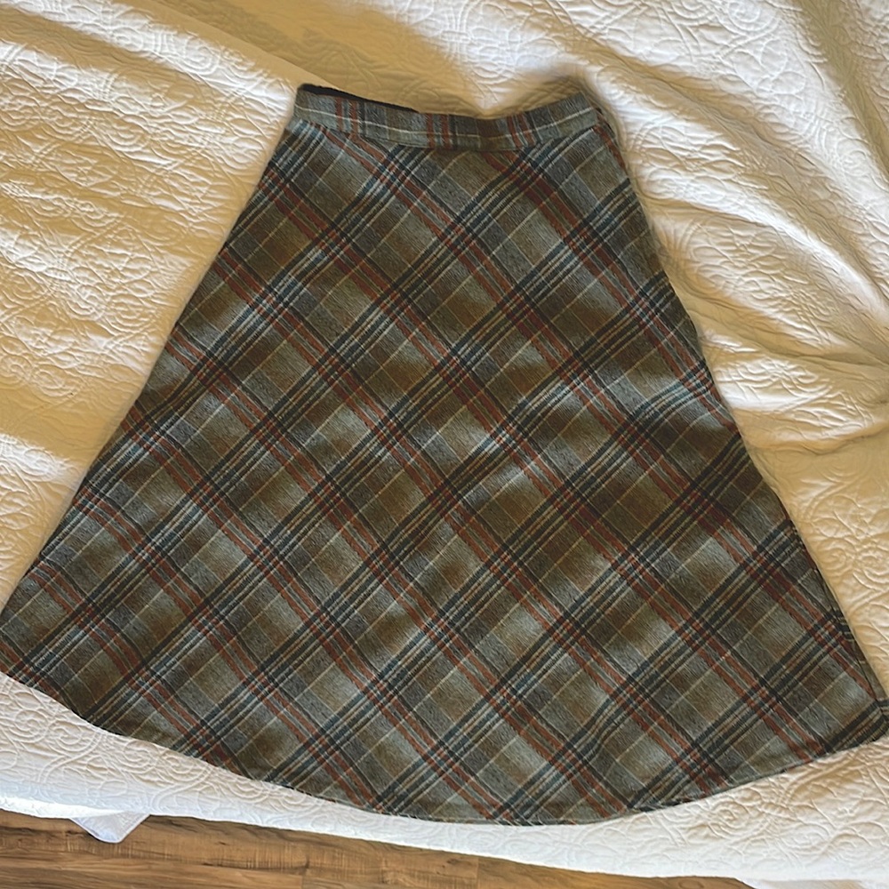 Vintage plaid skirt